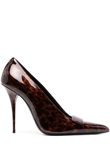 Saint Laurent leopard-print pumps - Braun