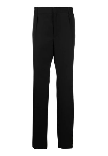 Saint Laurent side-stripe detail tailored trousers - Schwarz