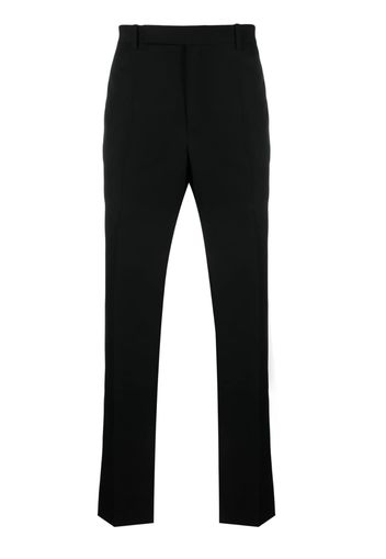 Saint Laurent pressed-crease straight-leg trousers - Schwarz