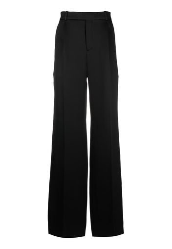 Saint Laurent Hose aus Seidensatin - Schwarz