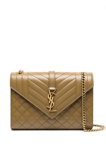 Saint Laurent Cassandra quilted shoulder bag - Braun