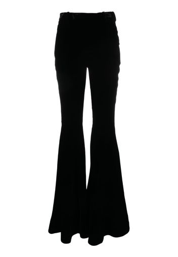 Saint Laurent high-waisted flared trousers - Schwarz