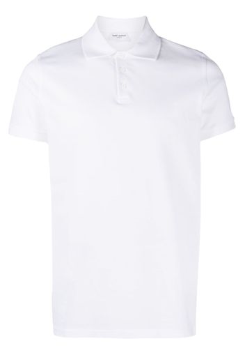 Saint Laurent cotton polo shirt - Weiß
