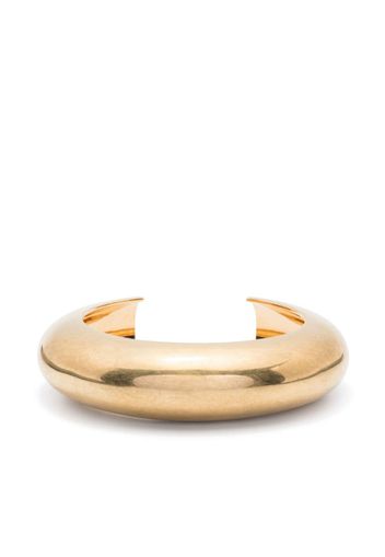 Saint Laurent smooth open cuff bracelet - Gold