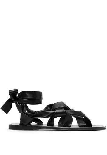 Saint Laurent open-toe strap-detail sandals - Schwarz