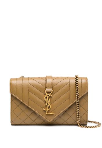 Saint Laurent small Envelope crossbody bag - Braun