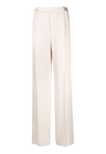 Saint Laurent extra-long straight trousers - Nude