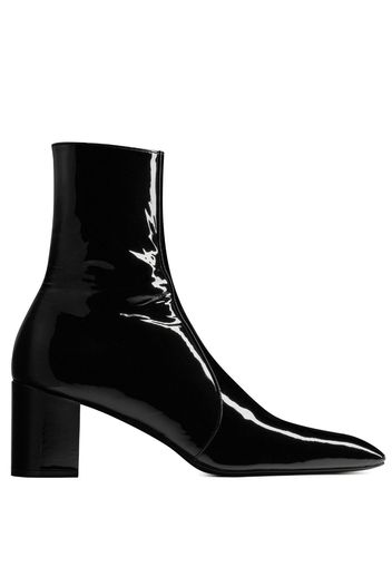 Saint Laurent Knöchelhohe XIV Stiefel 70mm - Schwarz