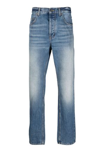 Saint Laurent straight-leg mid-rise jeans - Blau