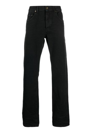 Saint Laurent slim-cut cotton jeans - Schwarz