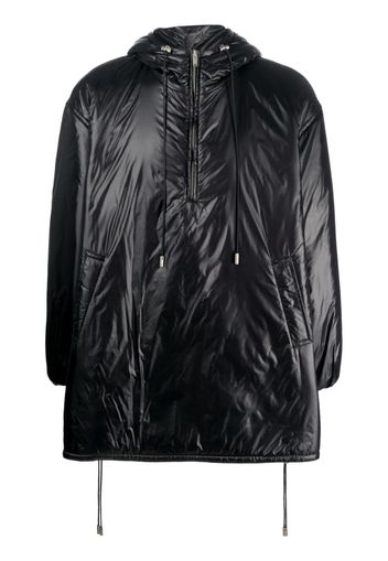 Saint Laurent Cassandre Anorak oversized hooded coat - Schwarz