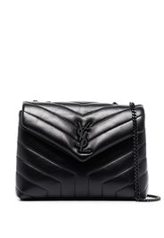 Saint Laurent Kleine 'Loulou' Schultertasche - Schwarz