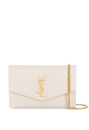 Saint Laurent Kuvert-Clutch mit Monogramm - Nude