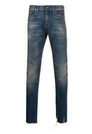 Saint Laurent Jeans mit Acid-Wash-Effekt - Blau