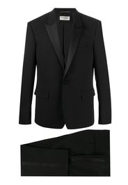 Saint Laurent Smoking-Jacke mit Seidenbesatz - Schwarz