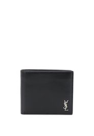 Saint Laurent Portemonnaie mit Logo-Schild - Schwarz