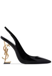 Saint Laurent Slingback-Pumps mit Design-Absatz - Schwarz