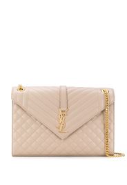 Saint Laurent 'Monogram' Schultertasche - Nude