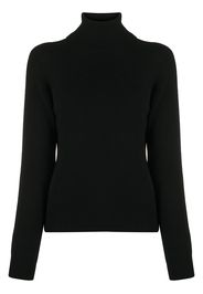 Saint Laurent Kaschmirpullover mit Rollkragen - Schwarz