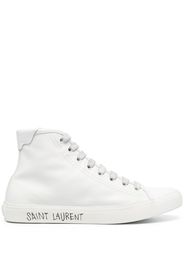 Saint Laurent High-Top-Sneakers mit Schnürung - Weiß