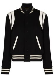 Saint Laurent SLP JKT BMBR CN LS CNTRST DTLS SHLDR CFF - Schwarz