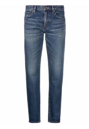 Saint Laurent stonewashed straight-leg jeans - Blau