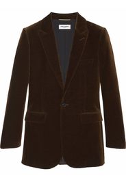 Saint Laurent Einreihiger Blazer - Braun