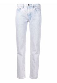 Saint Laurent bleached cropped jeans - Violett