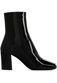 Saint Laurent chunky heeled 80mm leather boots - Schwarz