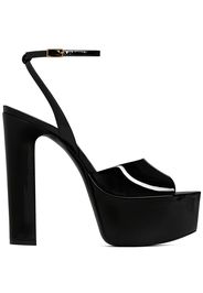 Saint Laurent Sandalen mit Plateau - Schwarz