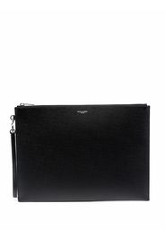 Saint Laurent envelope clutch bag - Schwarz