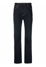 Saint Laurent Gerade High-Rise-Jeans - Blau