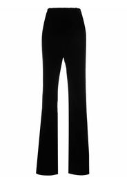 Saint Laurent Gerade Samthose - Schwarz