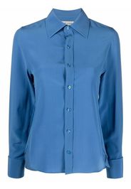 Saint Laurent slim-cut shirt - Blau