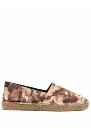 Saint Laurent camouflage-print espadrilles - Nude