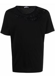 Saint Laurent cut-out cotton T-shirt - Schwarz