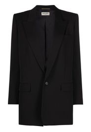 Saint Laurent Einreihiger Blazer - Schwarz