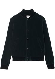 Saint Laurent Teddy velvet jacket - Grün