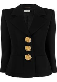 Saint Laurent tailored single-breasted blazer - Schwarz