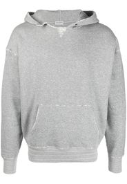 Saint Laurent grunge cotton-jersey hoodie - Grau