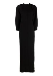 Saint Laurent open-back maxi dress - Schwarz