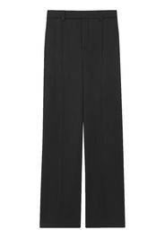 Saint Laurent Seidenhose mit Bügelfalten - 1000 -NOIR