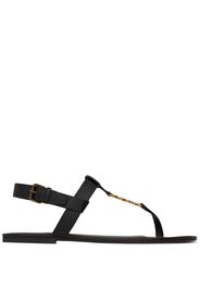 Saint Laurent Cassandra buckle-fastening sandals - Braun