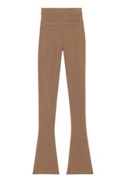 Saint Laurent high-waisted wool leggings - Nude