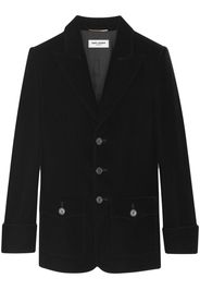 Saint Laurent Einreihiger Blazer - Schwarz