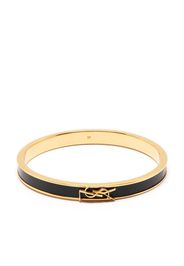 Saint Laurent logo-plaque bangle bracelet - Gold