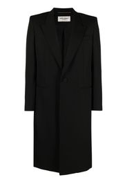 Saint Laurent single-breasted wool coat - Schwarz