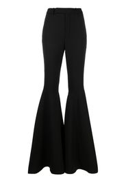 Saint Laurent high-waisted flared trousers - Schwarz