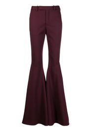Saint Laurent high-waisted flared trousers - Rot
