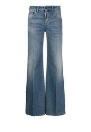 Saint Laurent high-waisted flared jeans - Blau